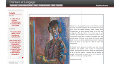 Desktop Screenshot of peinture-et-langage.fr